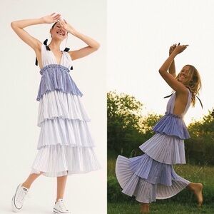 Free People X Style Mafia Keza Tiered Maxi Dress - NWT